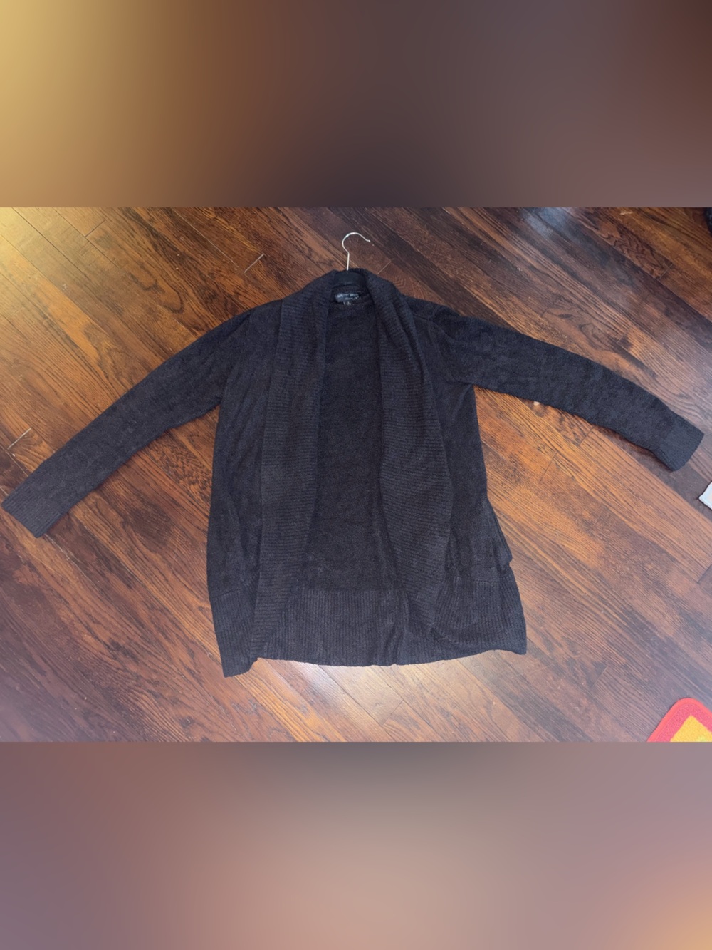 Barefoot Dreams cozy chic lite Cozy Black Open-Front Cardigan
